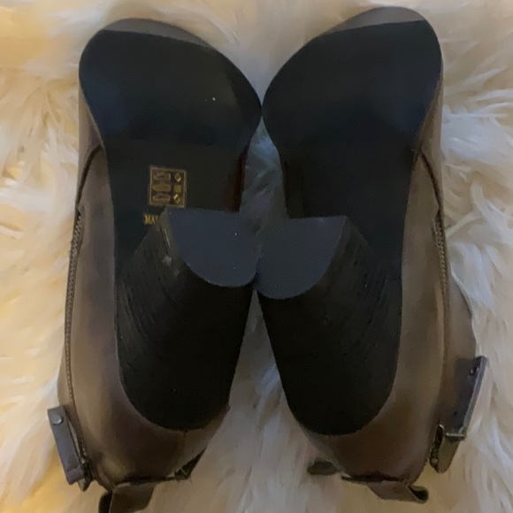 Luoika Women’s Grey Wide Width Chunky Heel Side Zipper Ankle Booties Size 9.5 - Picture 9 of 13